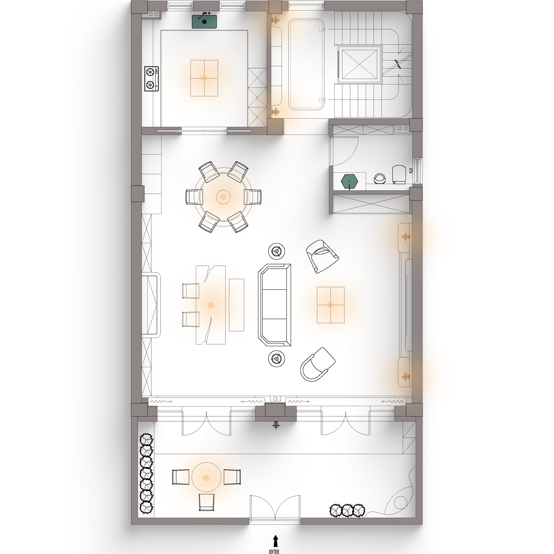 Floor plan — 风貌别墅-海玥黄浦源平面布置图